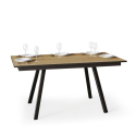 Ausziehbarer Esstisch 90x160-220cm Holz Küche Mirhi Long Oak Angebot