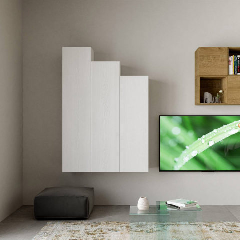 Moderne Hängeschrank-Wohnwand für Wohnzimmer und Eingang A33 Aktion