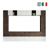 Wandschrank TV-Schrank Modernes Design Weiß Holz Hängend A105