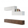 Moderne TV-Wandhalterung aus weißem Holz für das Wohnzimmer A04 Angebot