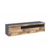 Industrielles TV-Rack 155 cm mit Klapptür und Schublade Daiquiri Pero Ardesia M Angebot