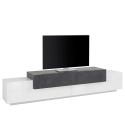 TV-Schrank 240 cm, 4 Fächer, 3 Türen, modernes Design, Corona Low Ardesia Angebot
