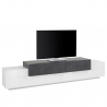 TV-Schrank 240 cm, 4 Fächer, 3 Türen, modernes Design, Corona Low Ardesia Angebot