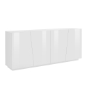 Moderner weißer Buffet-Schrank 200 cm mit 4 Türen und 2 Fächern Vega Day Angebot