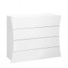 Schlafzimmer Design Kommode 4 Schubladen glänzend weiß Arco Draw Angebot