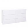 Kommode Schubladenschrank Schlafzimmer 6 Schubladen Hochglanz Weiß Arco Sideboard Angebot
