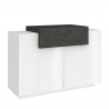 Sideboard Küche Wohnzimmer weiß modernes Sideboard Coro Bata Schiefer Angebot