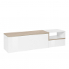TV-Schrank 160 cm mit 2 Türen und 1 Fach, Design Wohnzimmer Zet Kiwey Ahorn M Angebot