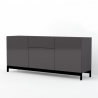 Sideboard Metis Four Up Report, 170 cm, 3 Türen, Schublade, hochglanz Anthrazit Angebot