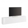 TV-Schrank Wohnzimmer 180 cm, 1 Tür, 2 Fächer, Weiß Hochglanz Joy Low Angebot