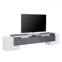 Design-TV-Schrank 210 cm mit Klapptür, 2 Fächer Pillon Ardesia XXL Angebot