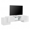 TV-Schrank 190cm Wohnzimmer 4 Türen 2 Glasböden Design Pillon XL