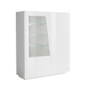 Moderne Wohnzimmer Vitrine Weiß Vega Bias Angebot