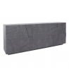 Design-Sideboard für das Wohnzimmer 4 Türen 3 Schubladen 220 cm Ardesia Ping Wide Angebot