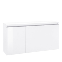 Sideboard 3 Türen 150cm Hochglanz Weiß für Eingangsbereich & Wohnzimmer Magic Lawe Angebot