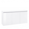 Sideboard 3 Türen 150cm glänzend weiß Eingangshalle Wohnzimmer Magic Lawe Angebot