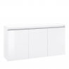 Sideboard 3 Türen 150cm Hochglanz Weiß für Eingangsbereich & Wohnzimmer Magic Lawe Angebot