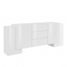 Schrank Wohnzimmer Küche 210cm 4 Schwenktüren 3 Schubladen Pillon Lawe Angebot
