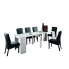 Ausziehbarer Konsolentisch, platzsparend, 79x54-252 cm, weiß, Nancy Angebot