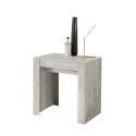 Ausziehbarer Konsolentisch 79x54-252cm platzsparend in hellem Holz Ester Angebot