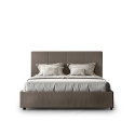 Doppelbett Kunstleder mit Bettkasten 160x190cm Design Mika Coffee Sales