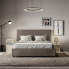 Doppelbett Kunstleder mit Bettkasten 160x190cm Design Mika Coffee Rabatte