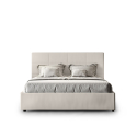 Doppelbett mit Bettkasten 160x190cm Kunstleder-Design Weiß Mika Sales