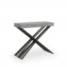 Ausziehbarer Design-Konsolentisch 90x40-300cm, moderner Esstisch Diago Concrete Angebot