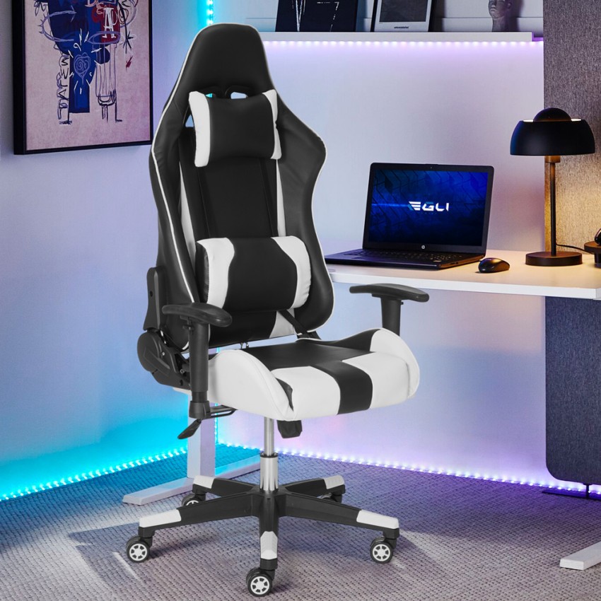 Gaming Stuhl Büro Ergonomisch Kissen Armlehnen Verstellbar Adelaide