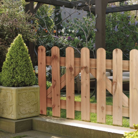 Gartentor aus Holz 100x70cm Garteneingangszaun Mini