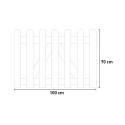 Gartentor 100x70cm aus Holz Zaun Eingangsbereich Mini Angebot