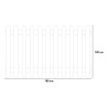 Holzzaun für Garten 180x100cm Zaun für Gemüsebeet Tiere Mini Angebot