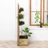 Pflanzgefäß aus Holz für den Terrassengarten mit Gitter 70x35x140cm Ecoflora Angebot