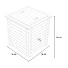 Gartenbrunnen aus Holz Regenwassertank Zisterne 450 Liter Angebot