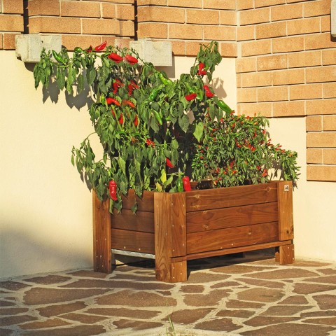 Holz-Blumenkasten für Garten, Balkon oder Terrasse 81x64x40cm Aktion