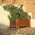 Holz-Blumenkasten für Garten, Balkon oder Terrasse 81x64x40cm Aktion