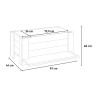 Holzpflanzkübel für Garten, Balkon und Terrasse 81x44x40cm Angebot