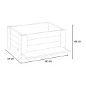 Holz-Blumenkasten für Garten, Balkon oder Terrasse 81x64x40cm Angebot