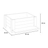 Holz-Blumenkasten für Garten, Balkon oder Terrasse 81x64x40cm Angebot