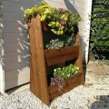 Ortolegno Schräg Hochbeet für Pflanzen Balkon Garten 67x46x100cm Aktion