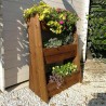 Ortolegno Schräg Hochbeet für Pflanzen Balkon Garten 67x46x100cm Aktion
