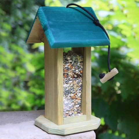 Vogelfutterhaus aus Holz für den Außenbereich Lizzy Aktion
