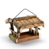 Vogelfutterhaus aus Holz für draußen Natural Verkauf