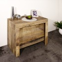 Pratika Wood ausziehbarer Konsolentisch aus Holz 90x51-300cm Modell