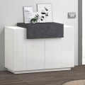 Moderne weiße Anrichte Küchenschrank Wohnzimmer Coro Bata Ardesia Aktion