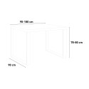 Ausziehbarer Esstisch Küche 90x90-180cm Tecno Libra Noix Rabatte