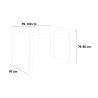 Ausziehbarer Esstisch Küche 90x90-180cm Tecno Libra Noix Rabatte