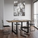 Ausziehbarer Esstisch für die Küche 90x90-180cm Tecno Libra Noix Sales