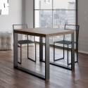 Ausziehbarer Esstisch Küche 90x90-180cm Tecno Libra Noix Aktion
