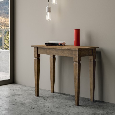 Ausziehbarer Tisch 90x48-204cm Esstisch Holz Impero Small Noix